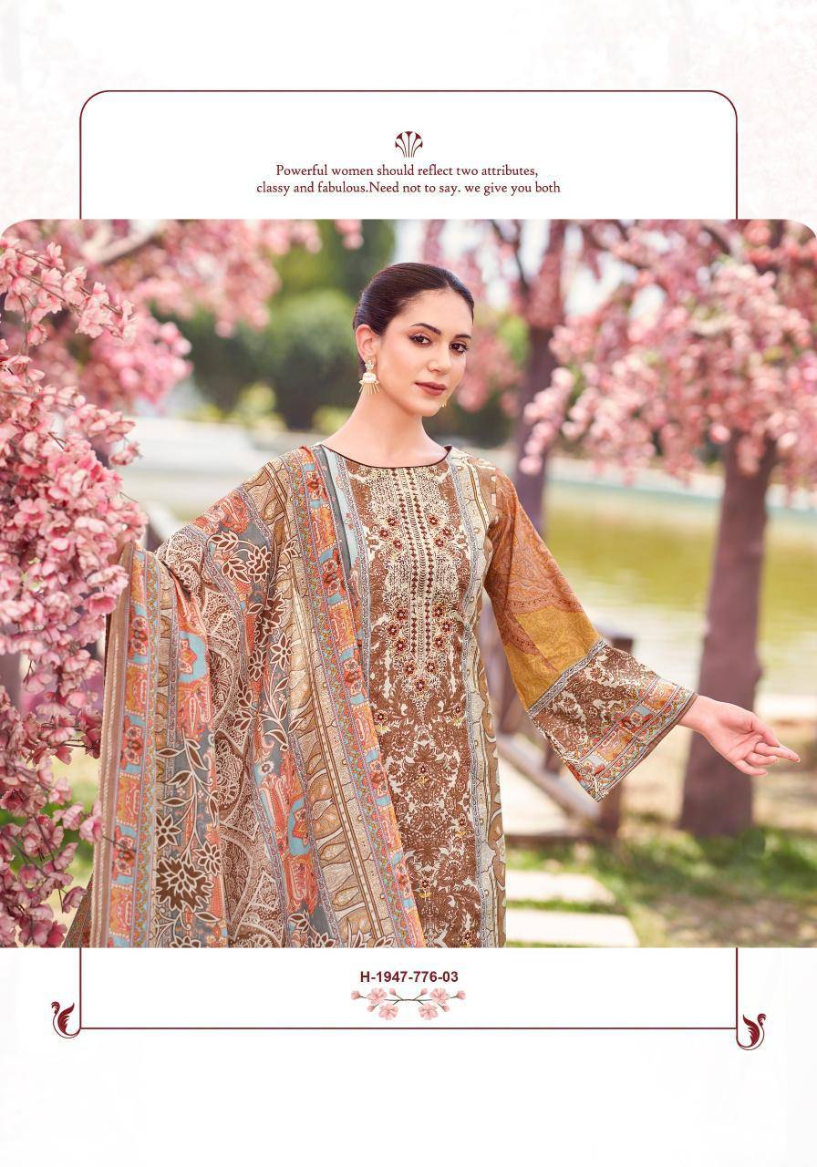Alok suit rihaana 14 karachi cotton dress material wholesale